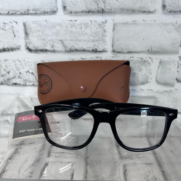 Ray Ban RB Black EYEGLASSES GLASSES FRAME and Case - Picture 7 of 11